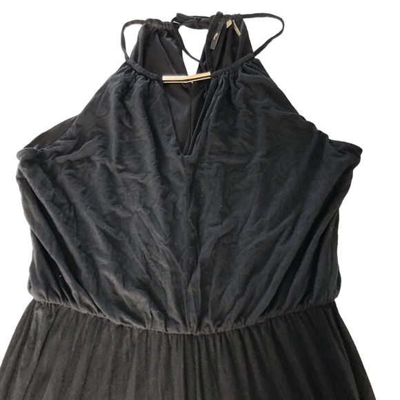 Milano Rayón Black Jumpsuit Wide legs SZ XL - Picture 11 of 16